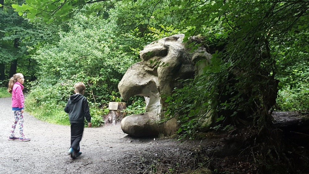 'Sleeping Giant', Concrete sculpture, Slieve Gullion Forest Park, Newry Co. Down